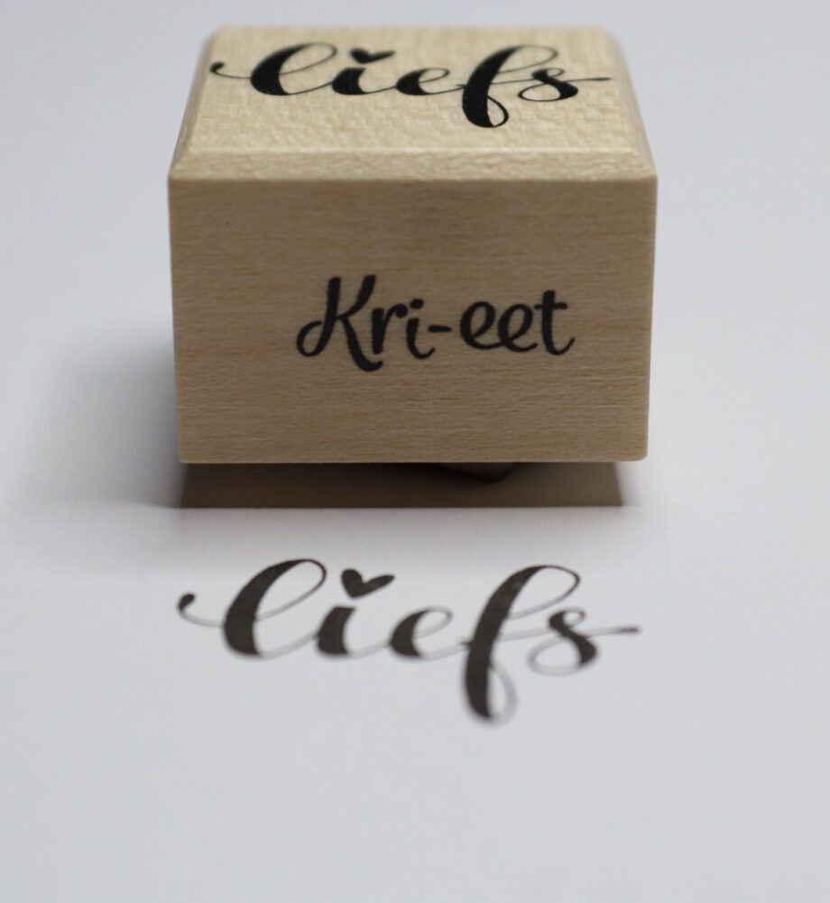 Kri-eet stempel Liefs