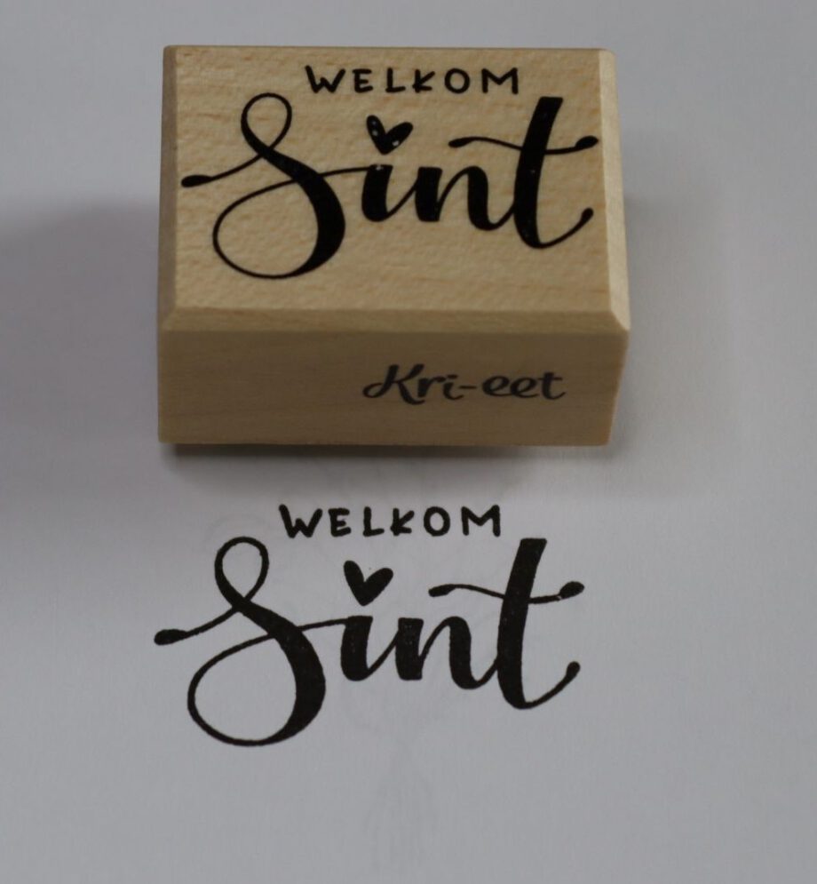 Kri-eet stempel Welkom Sint