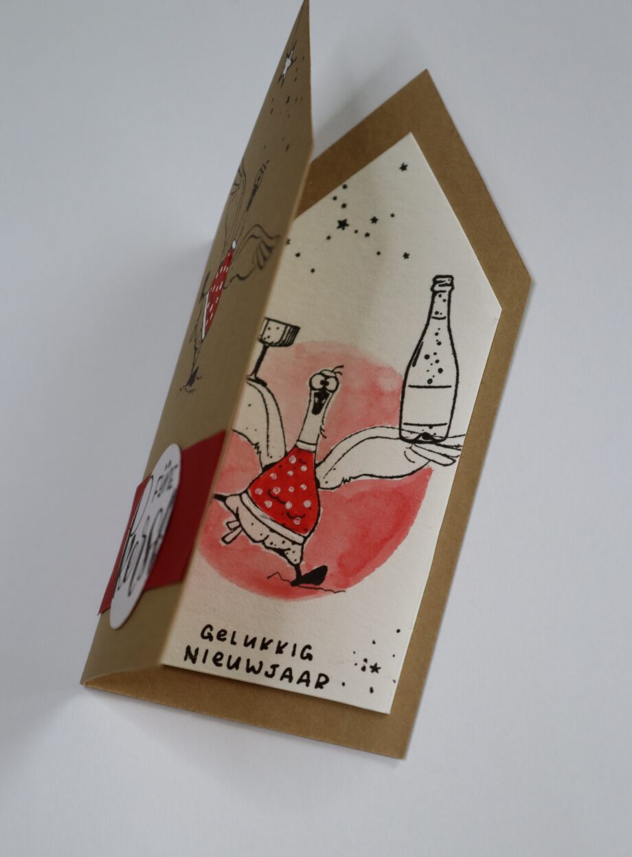 Kri-eet stempel Gelukkig nieuwjaar