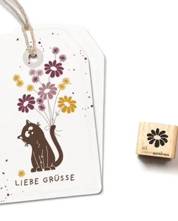 Cats on Appletrees Ministempel Bloem 65