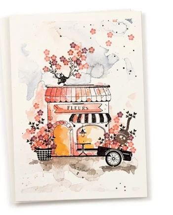 Cats on Appletrees Ministempel Bloem 66