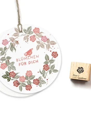 Cats on Appletrees Ministempel Roos 1