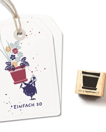 Cats on Appletrees Ministempel Bloempot 5