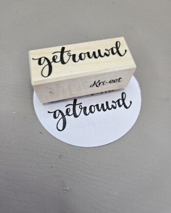 Kri-eet stempel Getrouwd