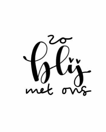 Kri-eet stempel Zo blij met ons