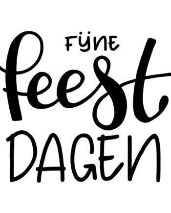 Kri-eet stempel Fijne Feestdagen