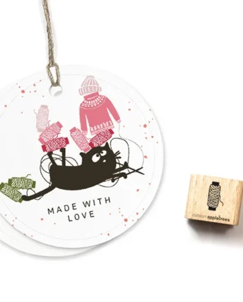 Cats on Appletrees Ministempel Klos draad