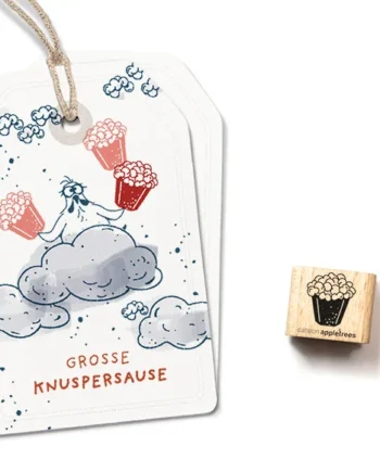 Cats on Appletrees Ministempel Bakje popcorn