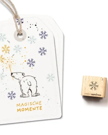 Cats on Appletrees Ministempel Sneeuwvlok 3