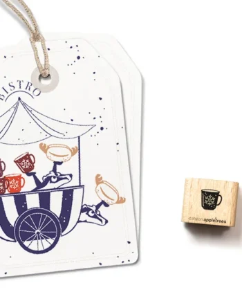 Cats on Appletrees Ministempel Gluhwijn beker