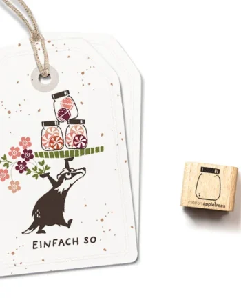 Cats on Appletrees Ministempel Voorraadpot 1
